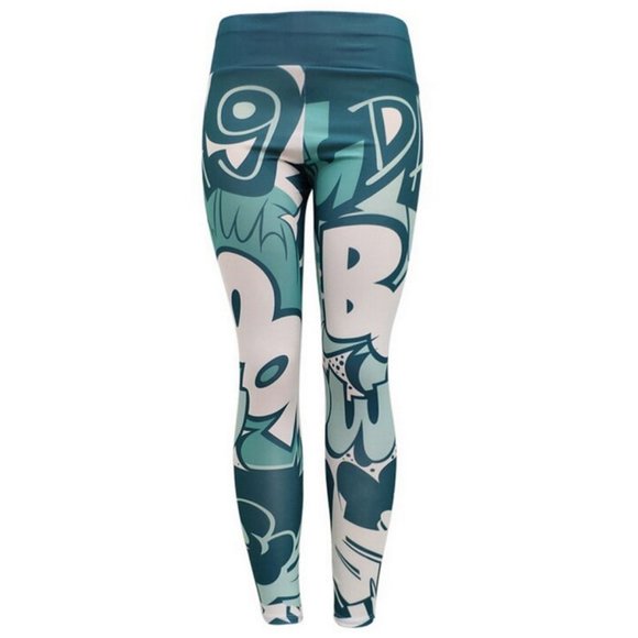 Pants - Boom cartoon leggings pop art